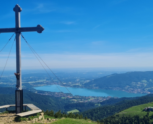 Wanderung auf den Hirschberg - Gipfelblick