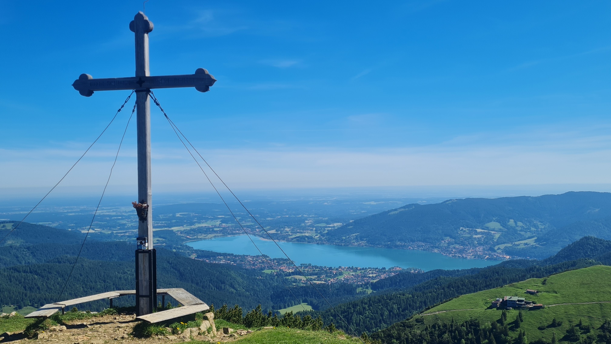 Wanderung auf den Hirschberg - Gipfelblick