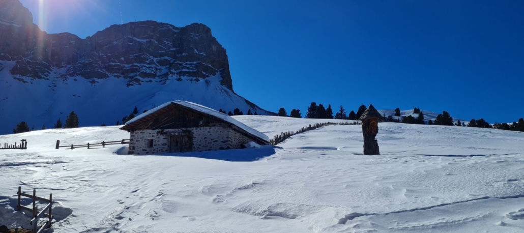 Winterwanderung Brogleshütte - Blick von der Hütte