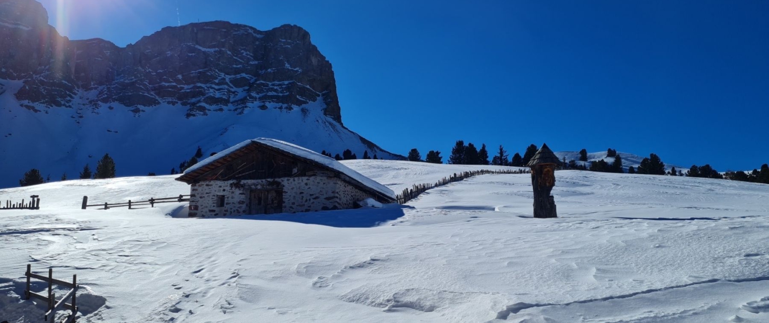 Winterwanderung Brogleshütte - Blick von der Hütte