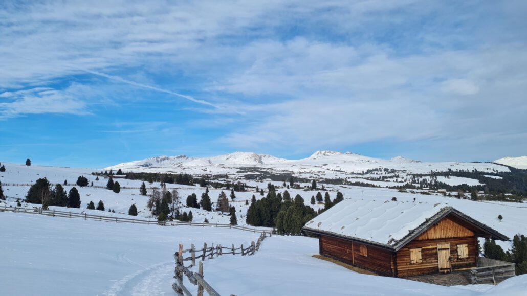 Winterwanderung Zwölfernock - Abstieg Villanderer Alm