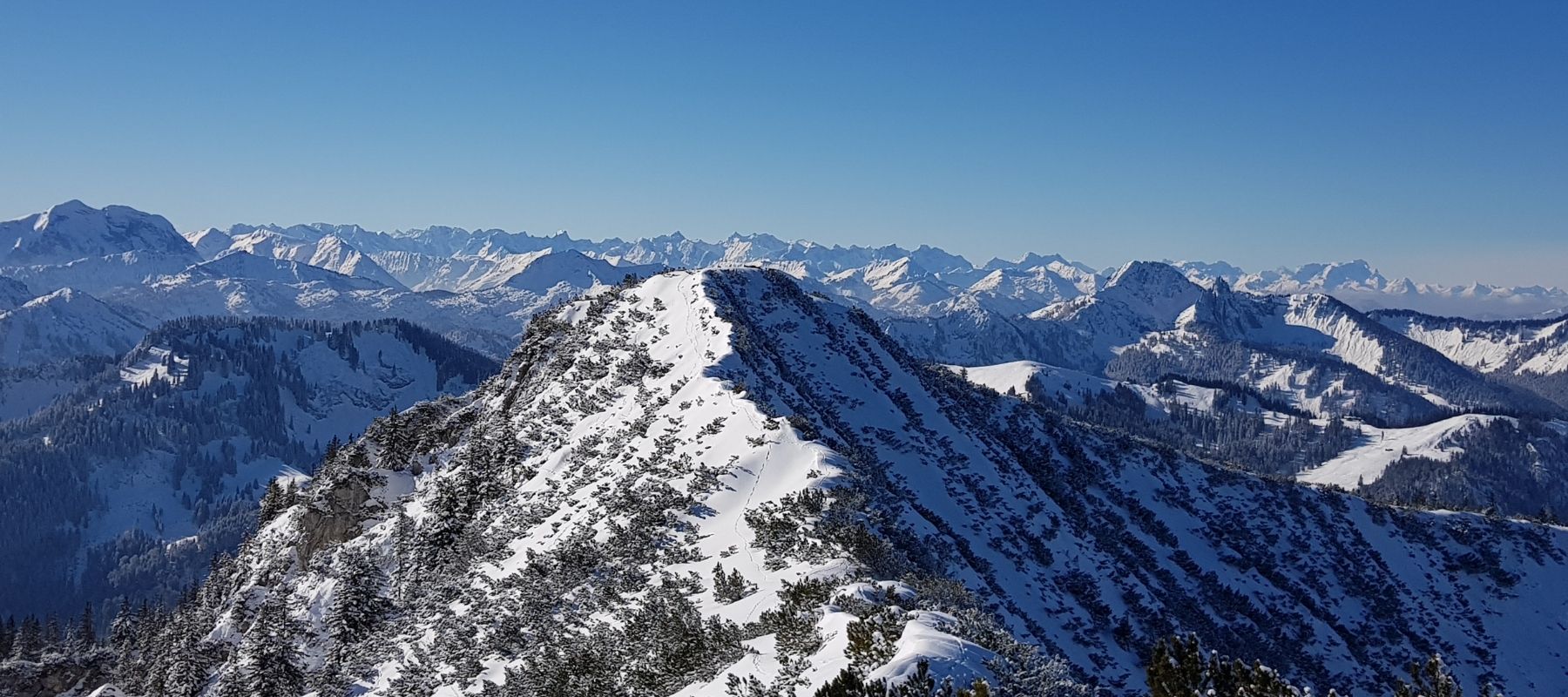 Mit Schneeschuhen auf den Jägerkamp