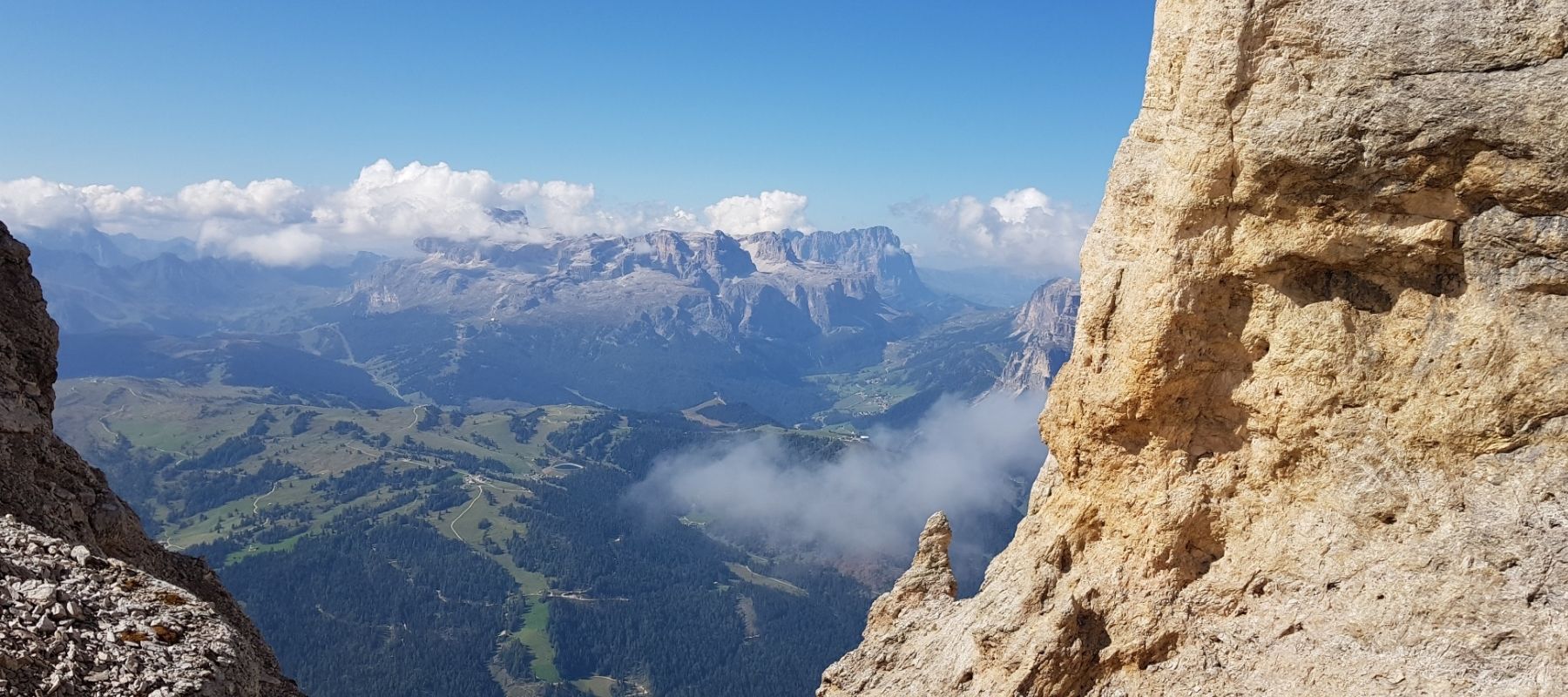 Wanderung Lavarela: Blick auf Puezgruppe