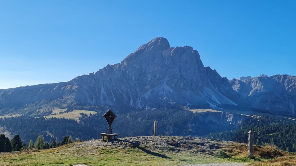 Wanderung Maurerberg: Blick auf Peitlerkofel