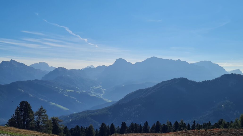 Wanderung Maurerberg: Blick Richtung Gadertal