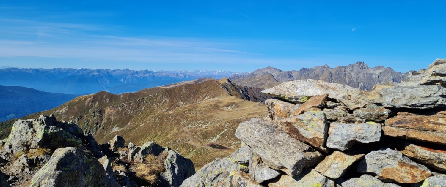 Wanderung Plattnerspitze - Gipfelblick Bärentalerspitze