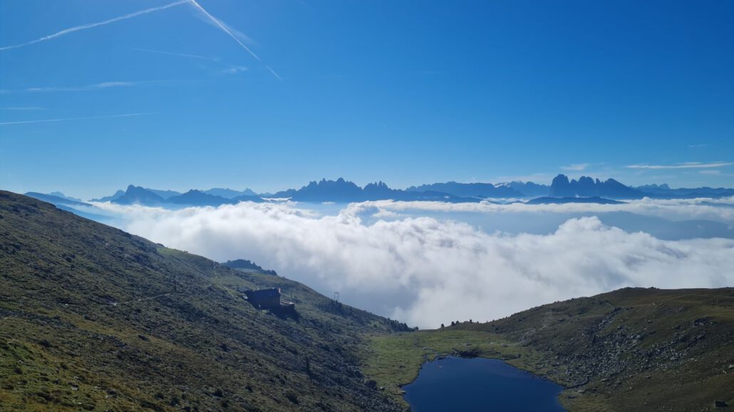 Wanderung Radlseehütte und Königsanger: Radlsee von oben