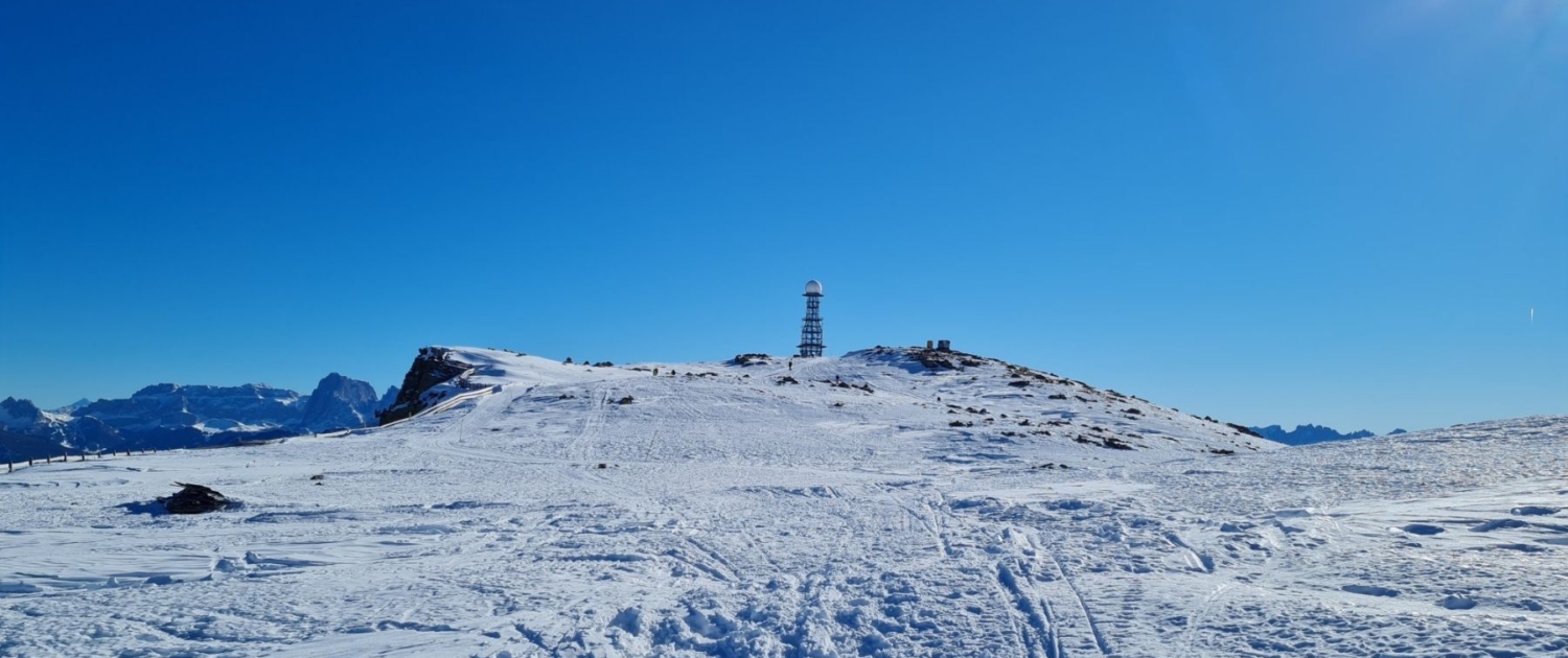 Winterwanderung Rittner Horn - Aufstieg zum Gipfel