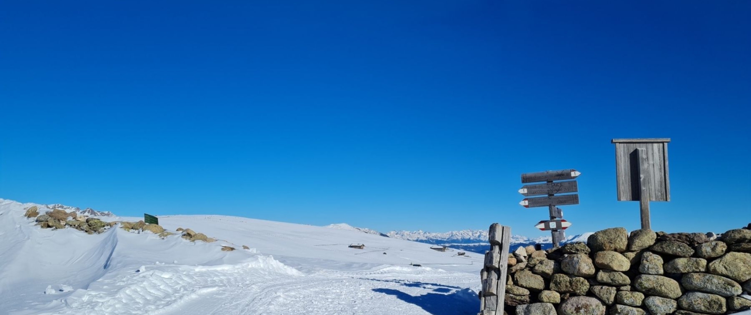 Winterwanderung Rittner Horn - Abstieg über Huberegg